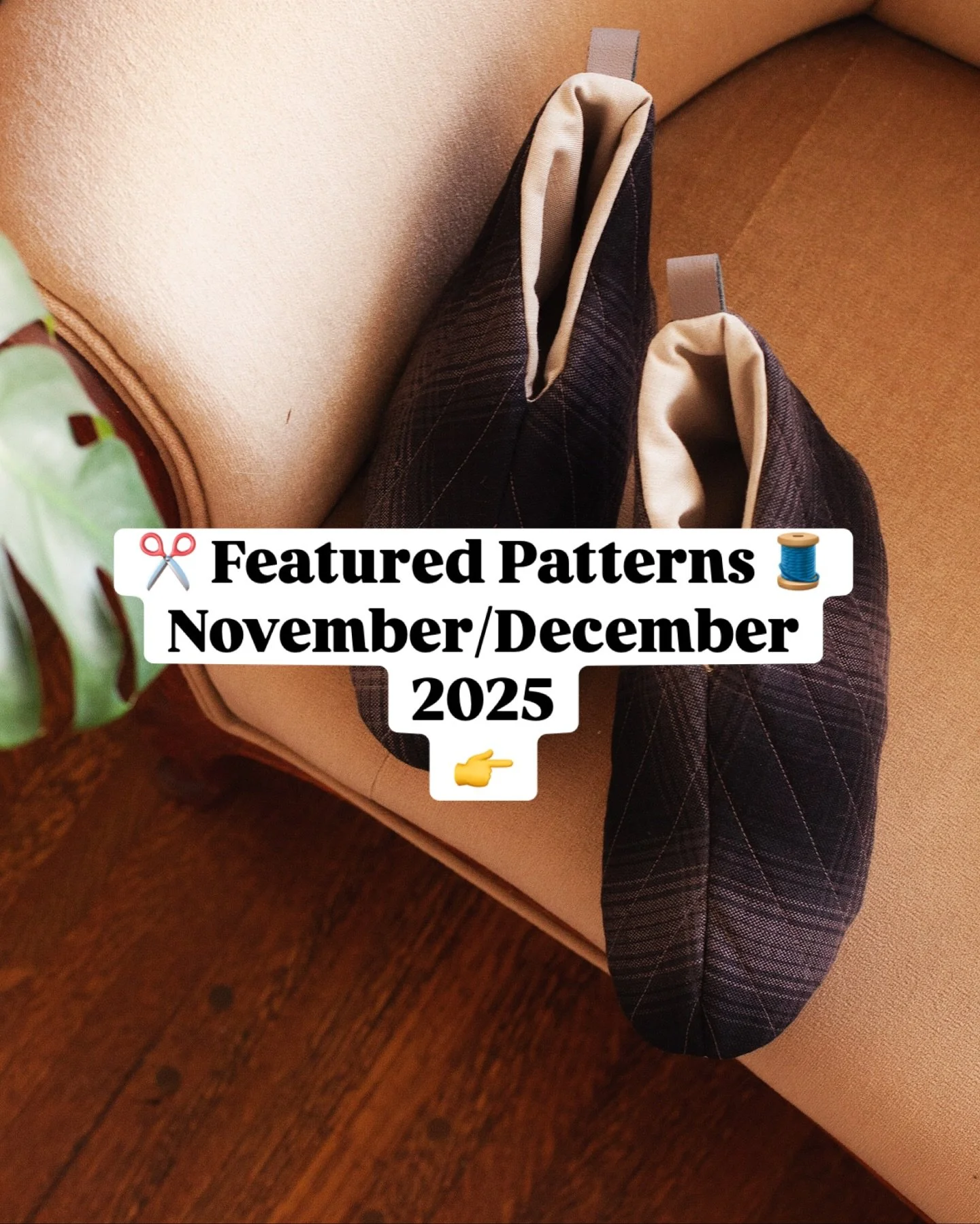 This November and December, I&rsquo;m featuring four Winter patterns&mdash;2 are regular pdf patterns and 2 are drafting manuals that will teach you how to draft the patterns to your personal measurements. 

🧵 1 Quilted Slippers 
This is one of my m