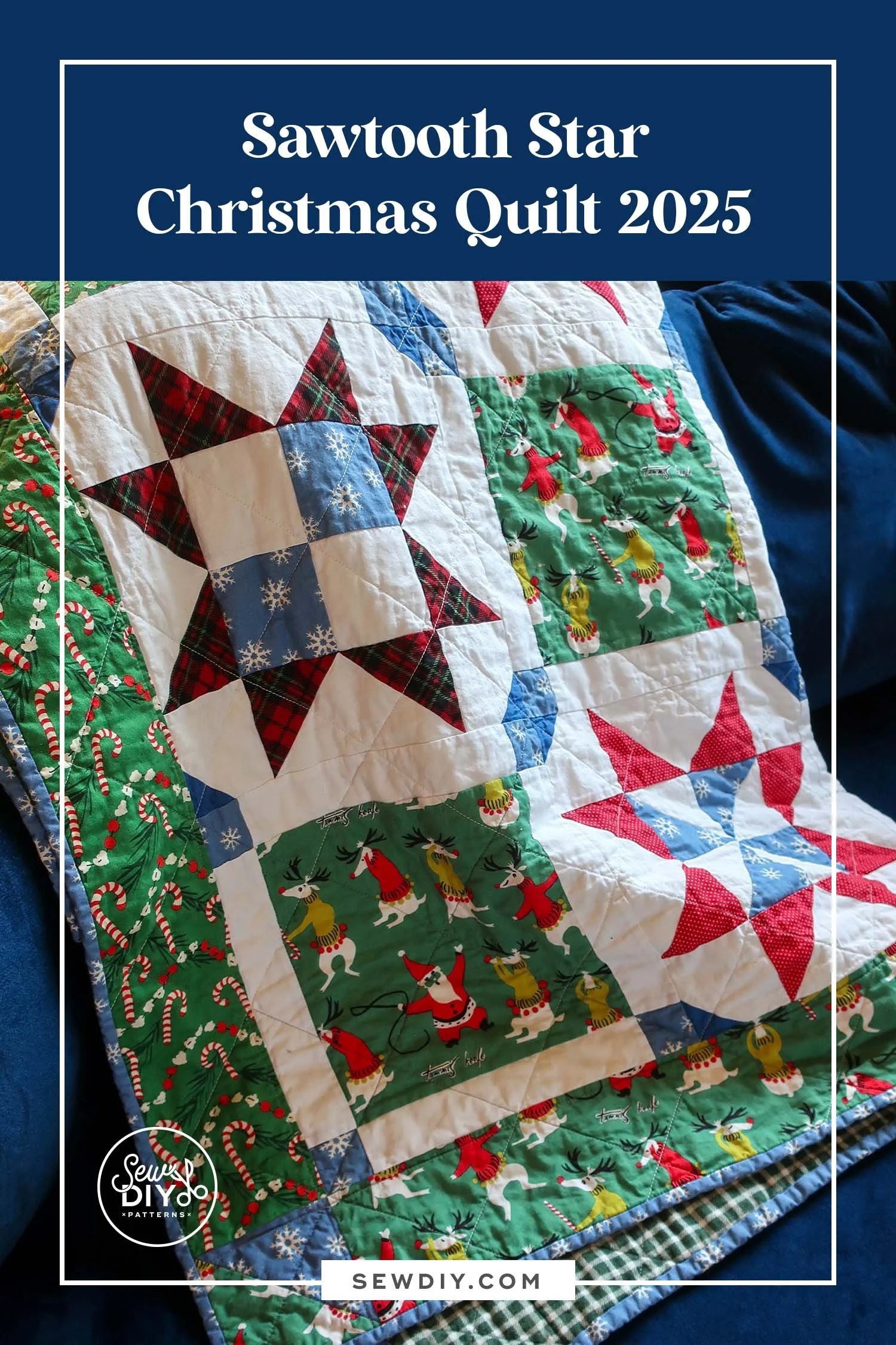 Christmas 2025 Sawtooth Star Quilt