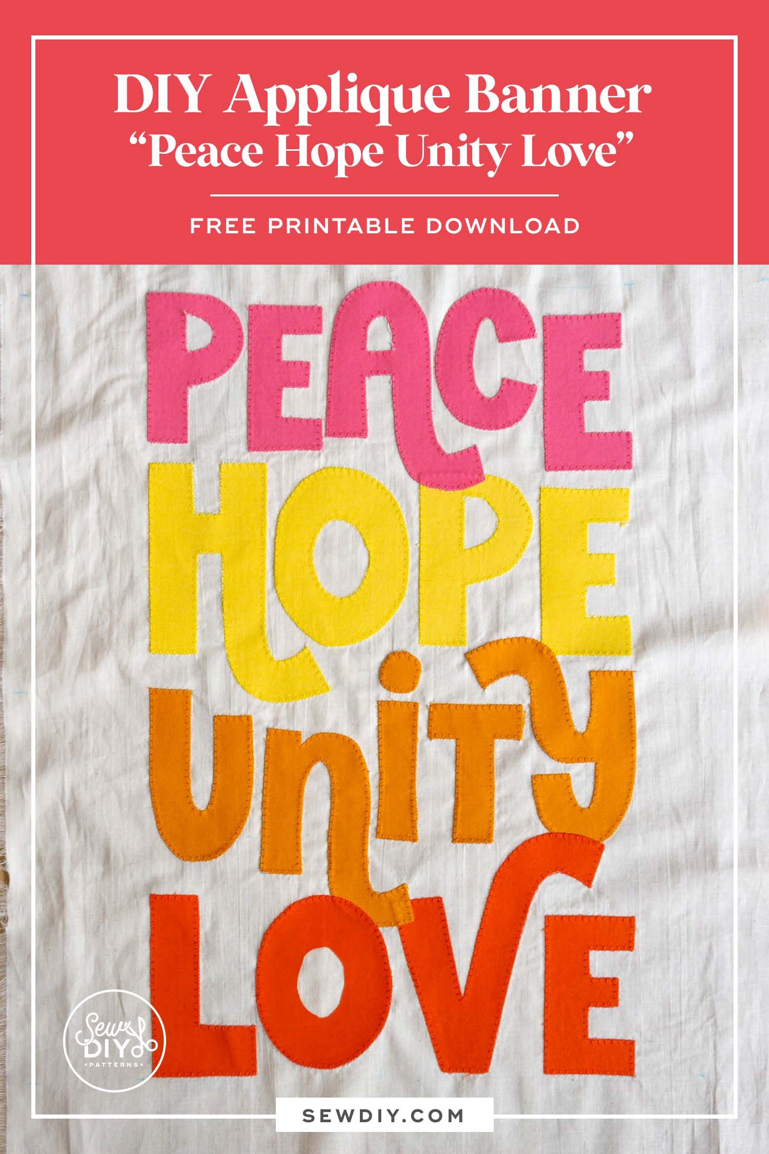 Free Printable—DIY Applique Banner