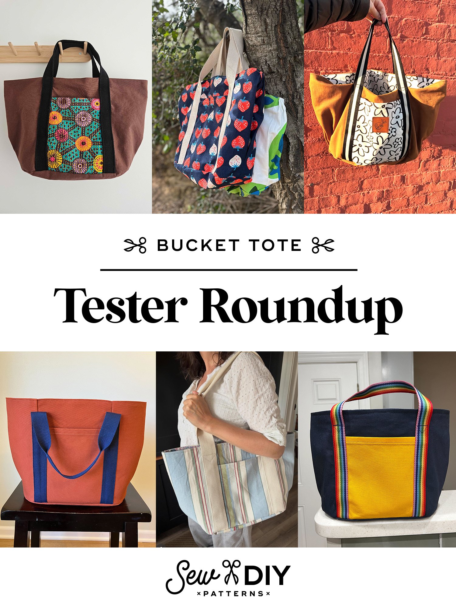 Bucket Tote Pattern Tester Photos