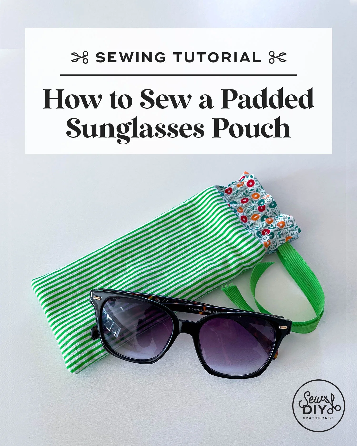 How to sew a padded sunglasses pouch
