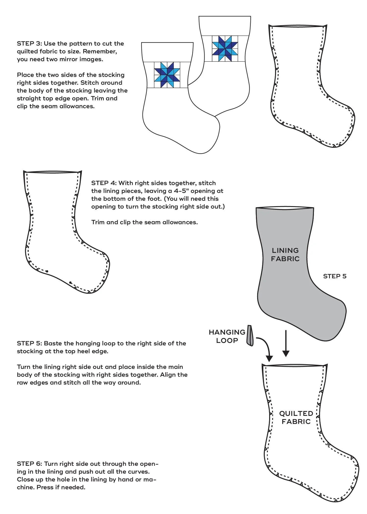 How to Add a Patchwork Star to the Sew DIY Stocking Pattern — Sew DIY