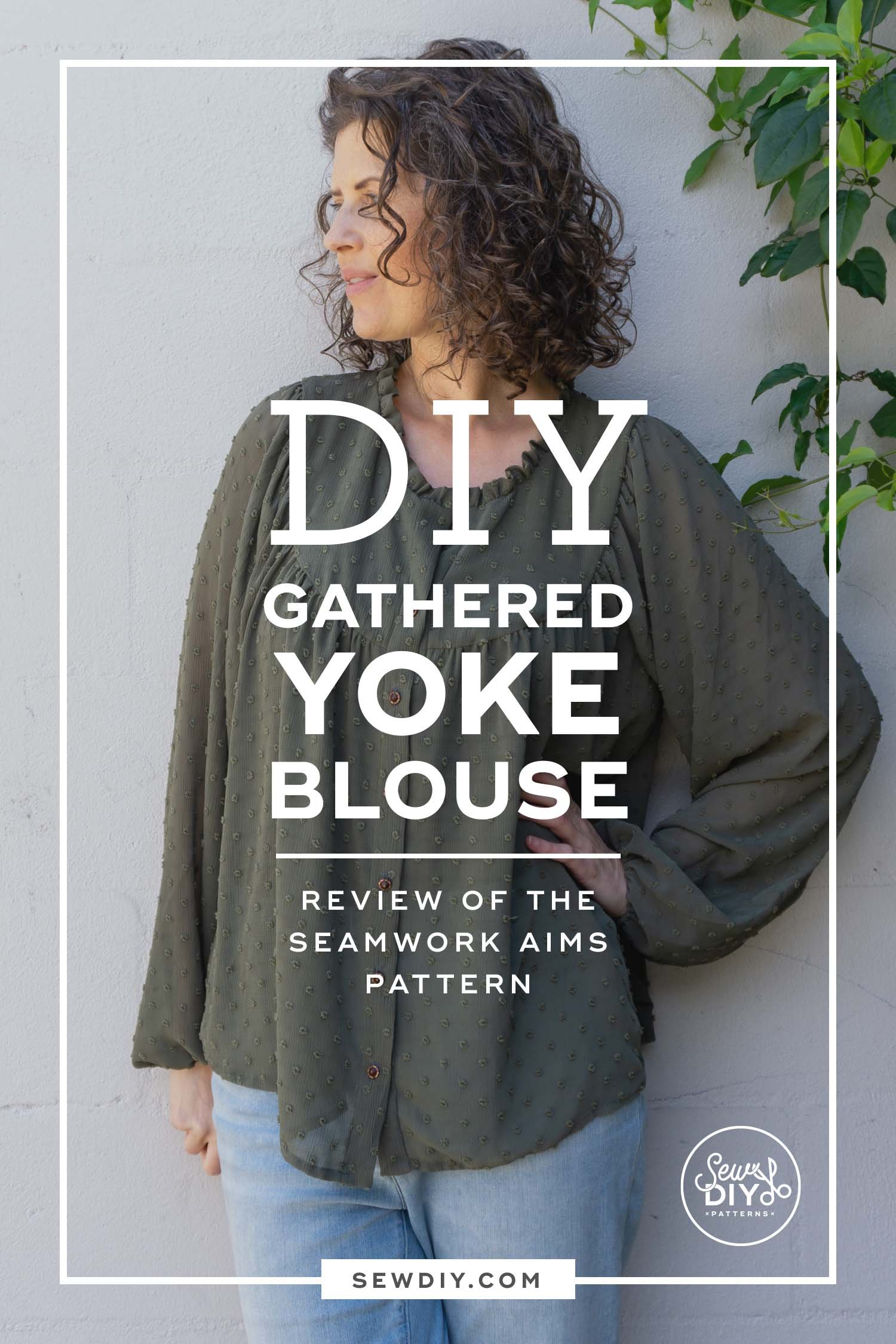 DIY Gathered Yoke Blouse — A review of the Aims pattern by