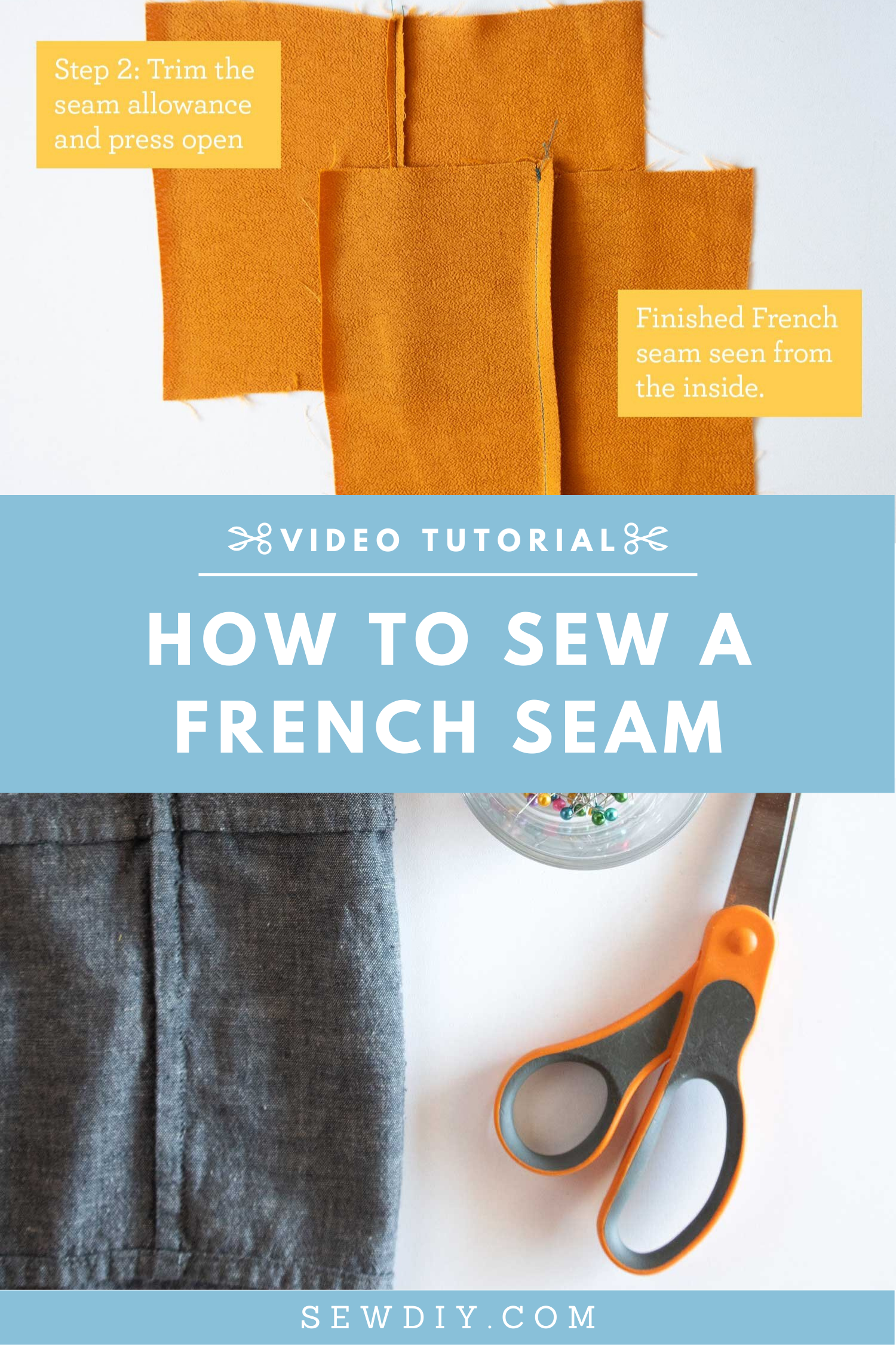 How to sew French seams - VIDEO TUTORIAL — Sew DIY