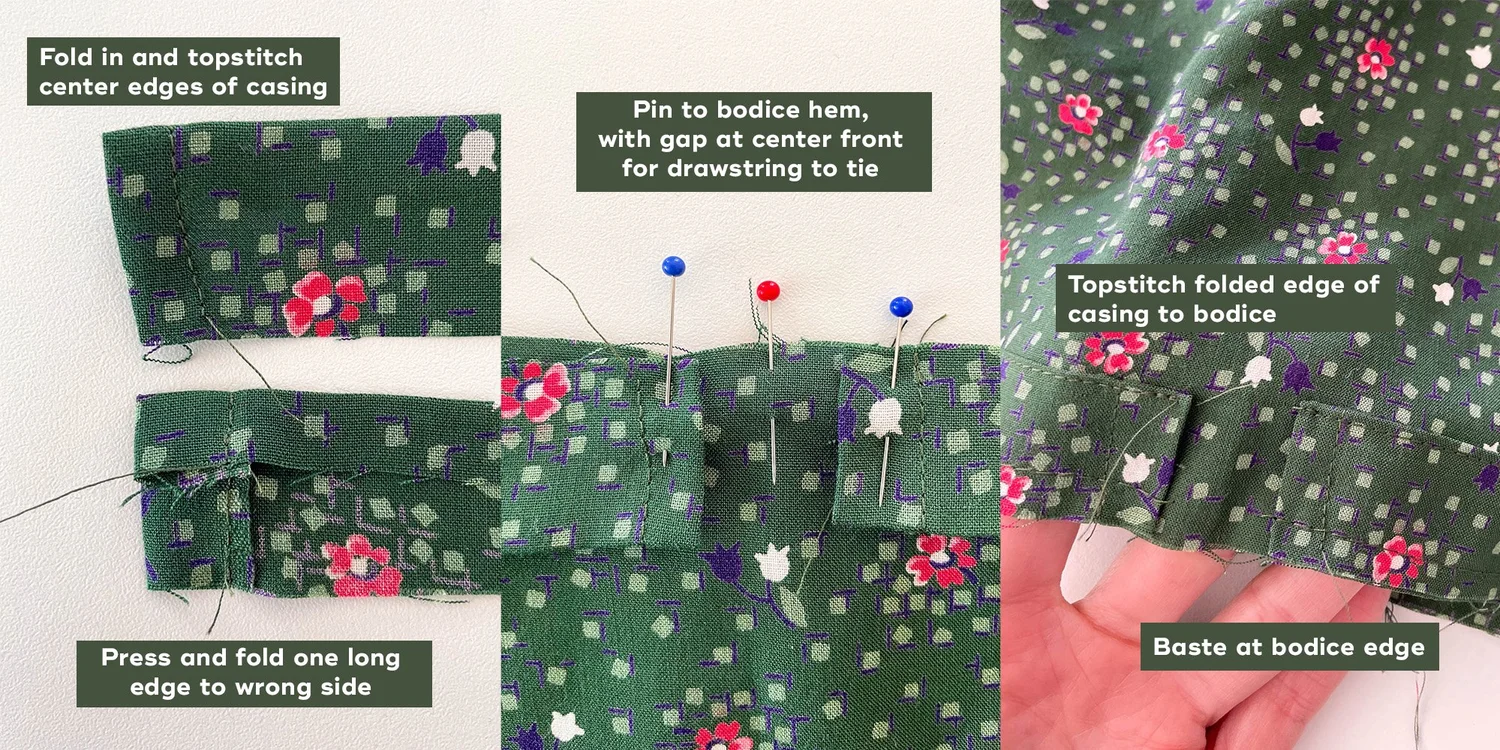 Jacket Drawstring Tutorial DIY Drawstring Waist Dress – Miri Tank Top Pattern Hack — Sew DIY