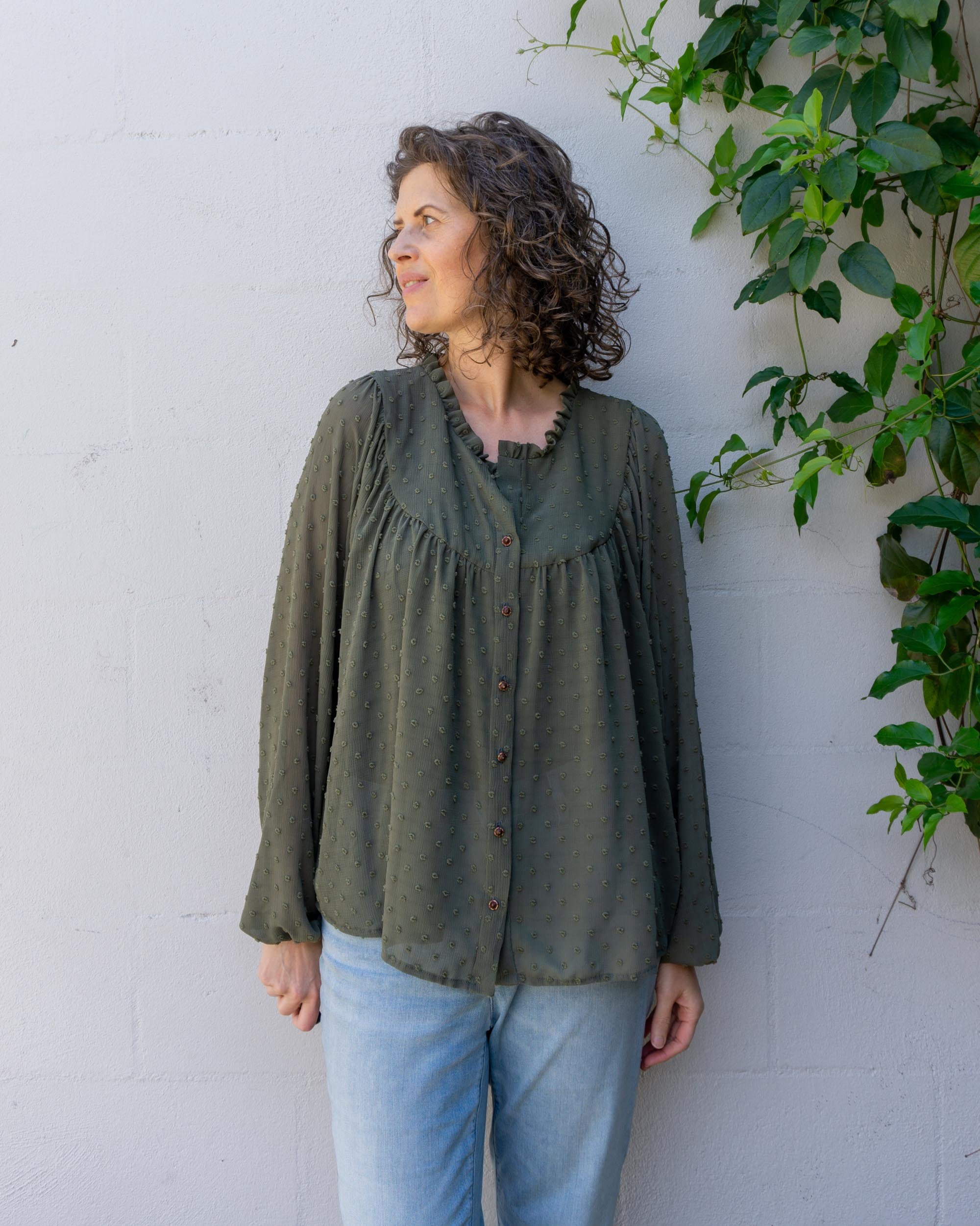 DIY Gathered Yoke Blouse — A review of the Aims pattern by