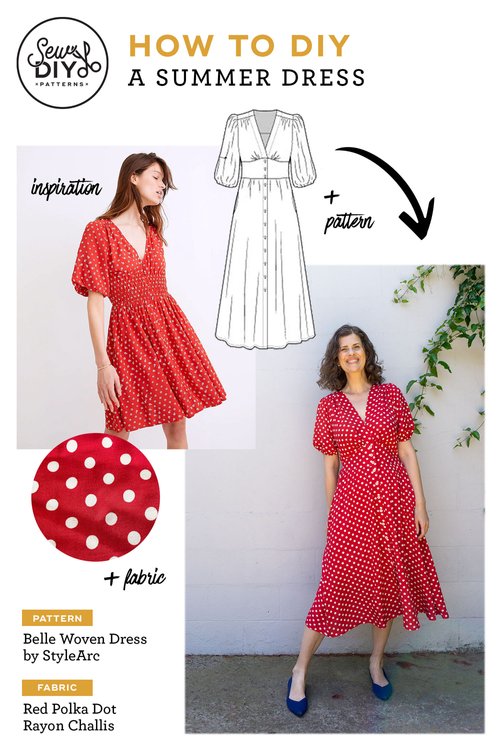 DIY Button Front Dress — A review of the Belle Dress by StyleArc — Sew DIY