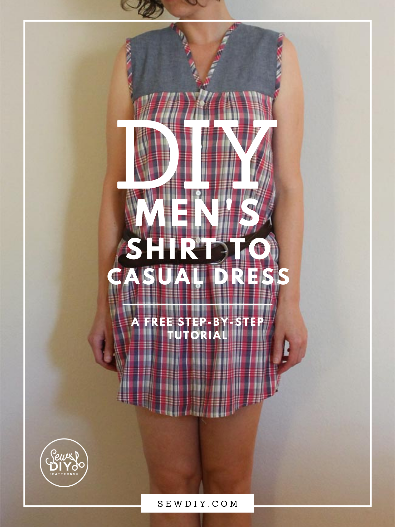 Refashion DIY Men's Shirt to Casual Dress — Sew DIY