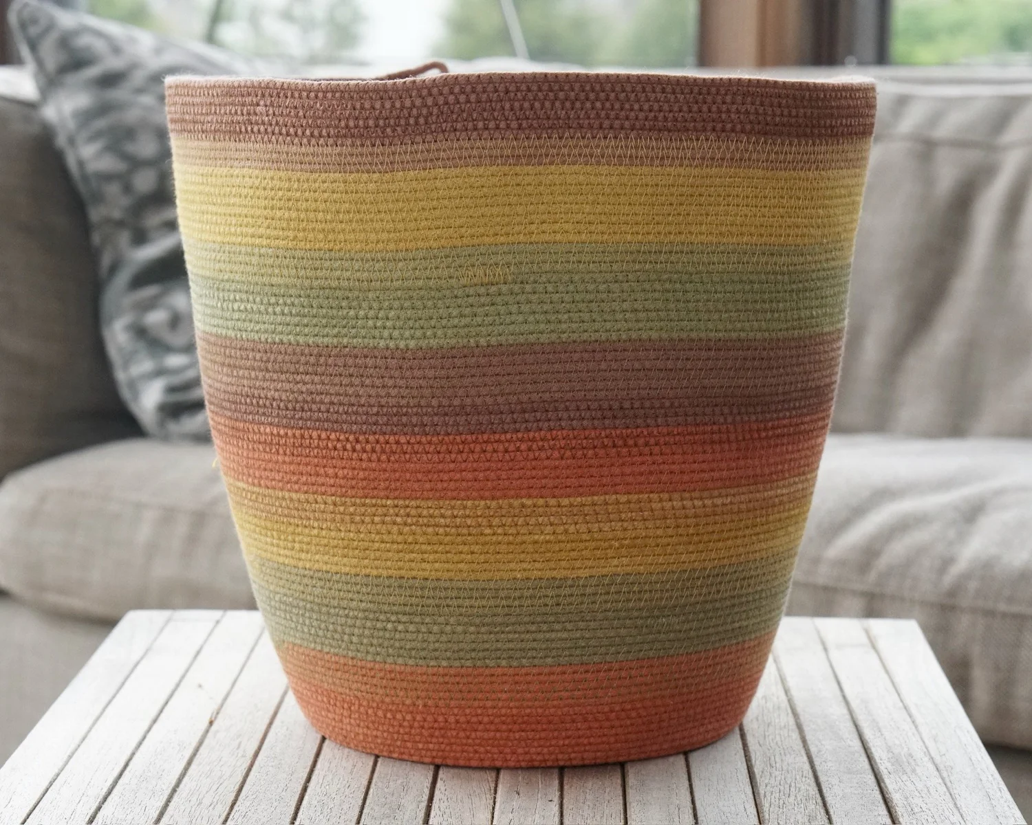 Tall Striped Bucket — Moriah Okun