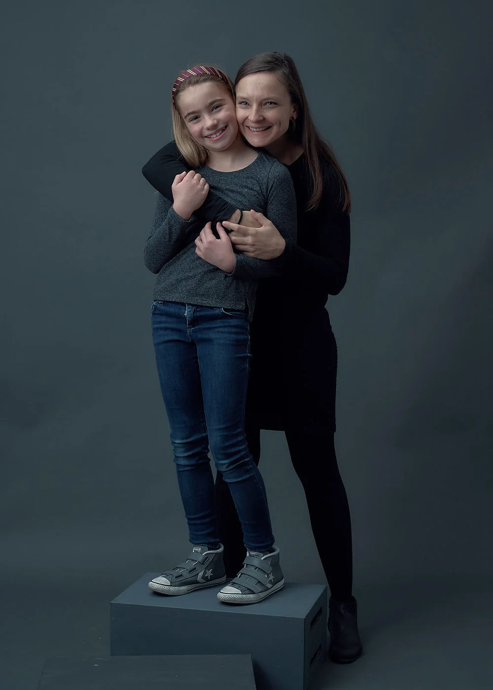 Finishing a family photoshoot on a more formal note.