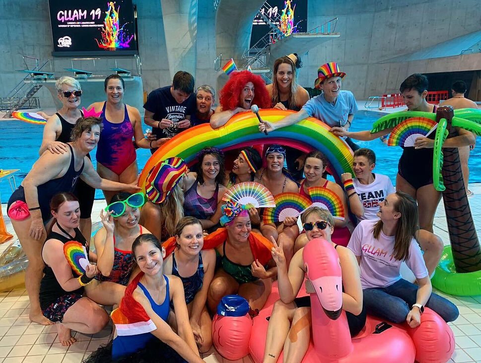 Celebrating love and diversity on International Lesbian Day! 🌈❤️ #LoveIsLove #outtoswim #swimming