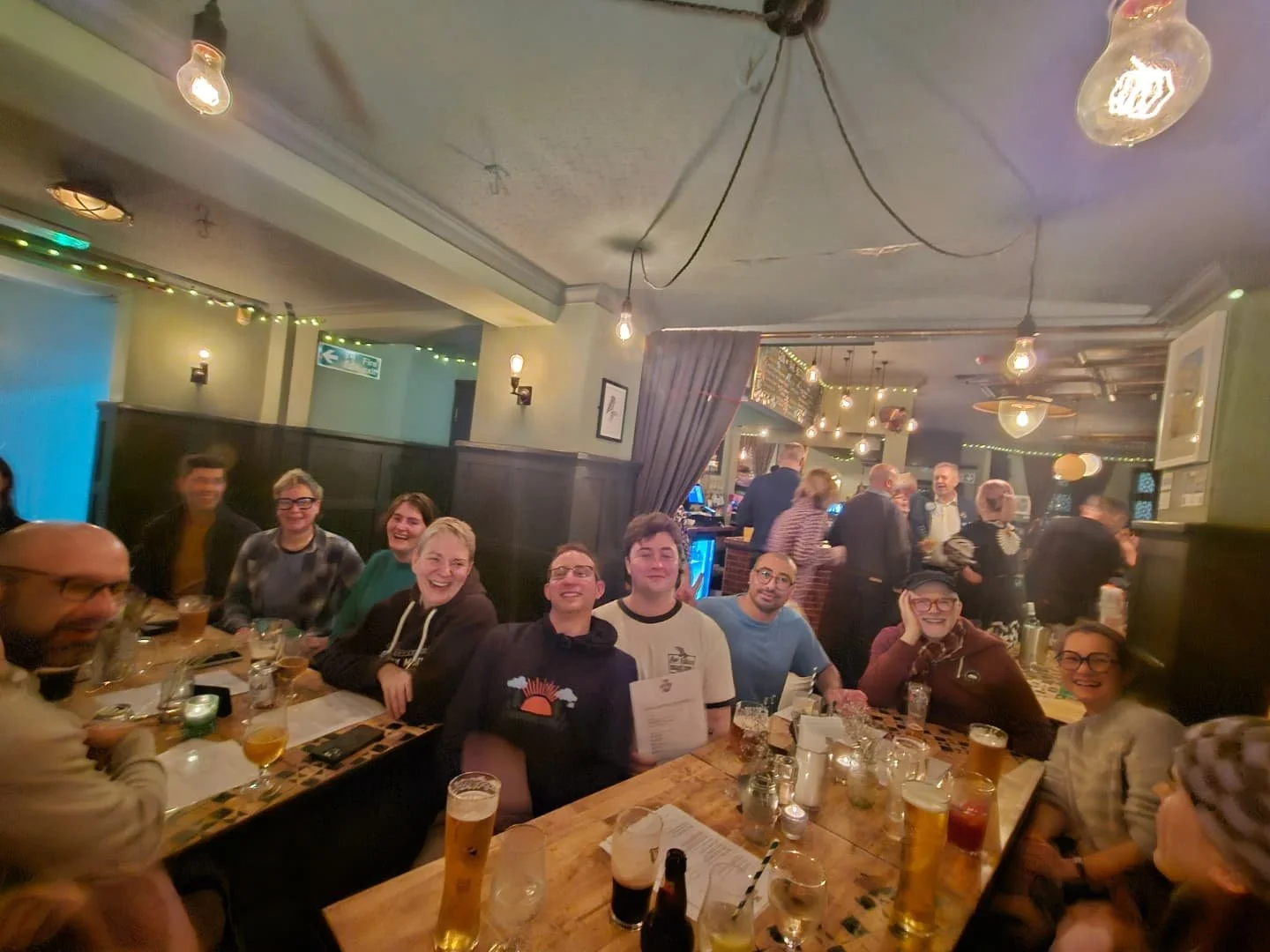 Saturday evening after swim Brighfin socials at the @thebetterhalfpub winter fun.

Join us ...

https://www.outtoswim.org/brighton/join

#swim #explore #discover #swimming @outtoswim @swimsoutheast #gayswimming #lgbtcommunity #Lgbtswimming #gaysports