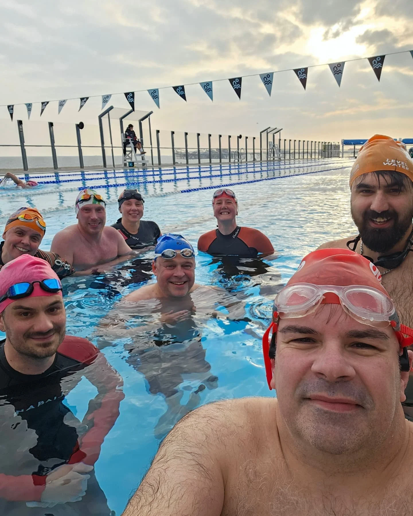 Friday evening, swimming at sealanes Brighton.  Water temp 20oc 68f.🏳️&zwj;🌈🌈 @outtoswim @swimsoutheast #gayswimming #lgbtcommunity #Lgbtswimming #gaysports #prideinwater #seaswimming #openwaterswimming #outdoorswimming #sharetheswimlove #brighton