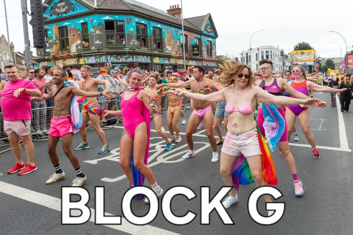 We are in Block G in today's @brightonprideofficial parade