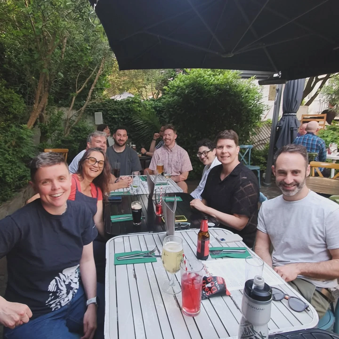 Saturday after swimming drinks @hoveplace 🍸

#swimming #outtoswimbrighton