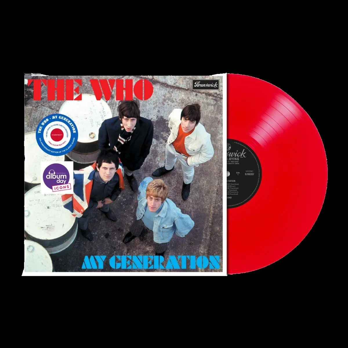 The Who - My Generation - 60th Anniversary edition. 1LP on Red Vinyl.  ***National Albums Day, Saturday, 17th October Exclusive***