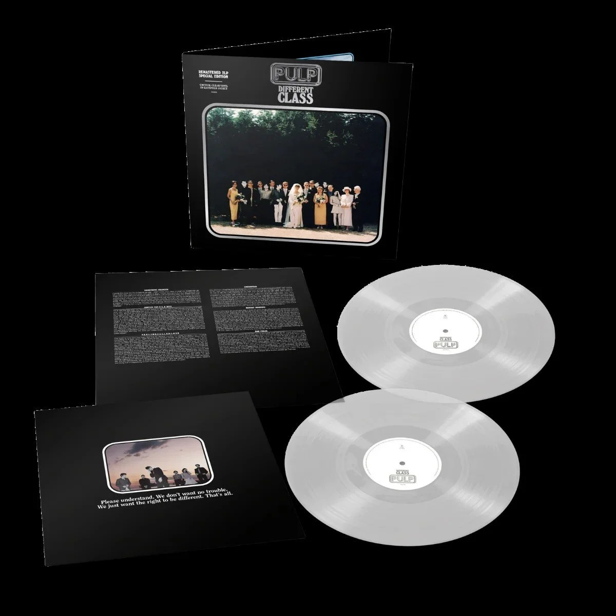 Pulp - Different Class - 2LP Clear Vinyl.  ***National Albums Day, Saturday, 17th October Exclusive***