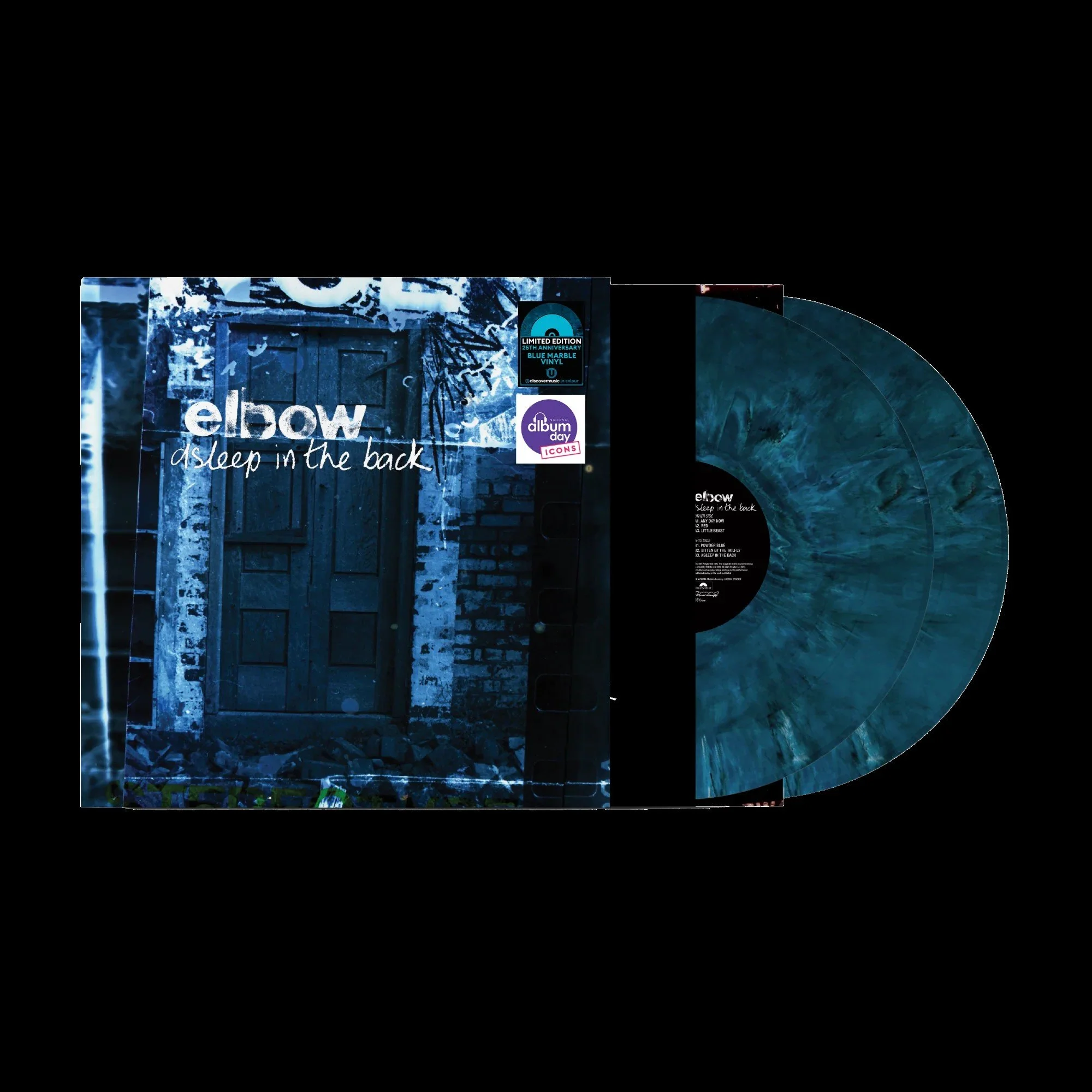 Elbow -  Asleep In The Back (25th Anniversary) - 2LP on Blue Marble Vinyl.  ***National Albums Day, Saturday, 17th October Exclusive***