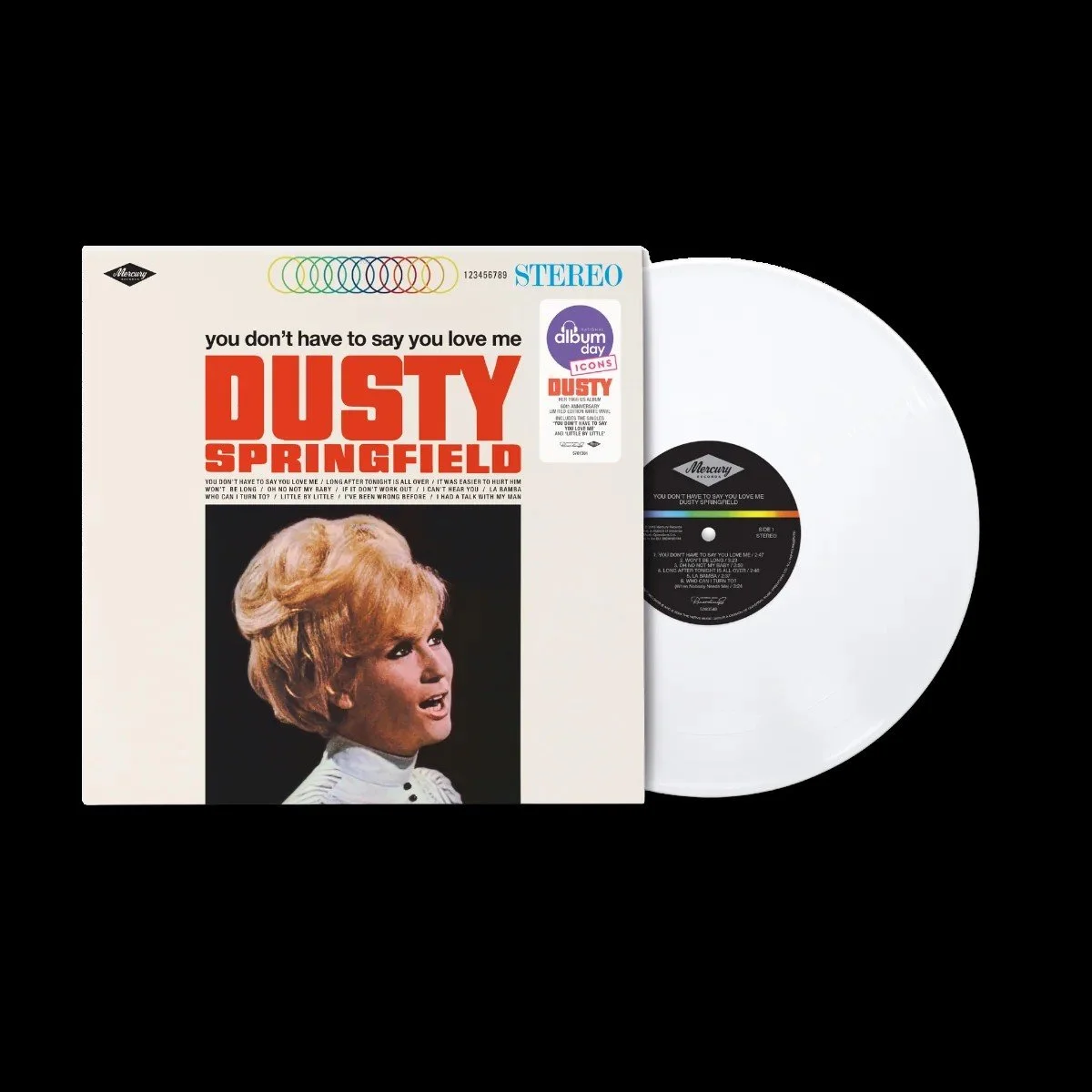 Dusty Springfield -  You Don't Have To Say You Love Me - 1LP White Vinyl.  ***National Albums Day, Saturday, 17th October Exclusive***