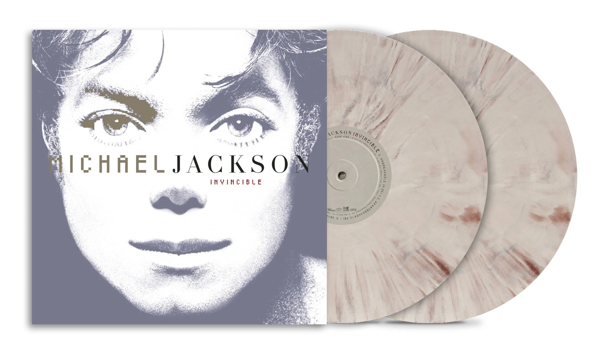 Michael Jackson - Invincible - 2LP Stone Grey marble vinyl - ***National Albums Day, Saturday, 17th October Exclusive***