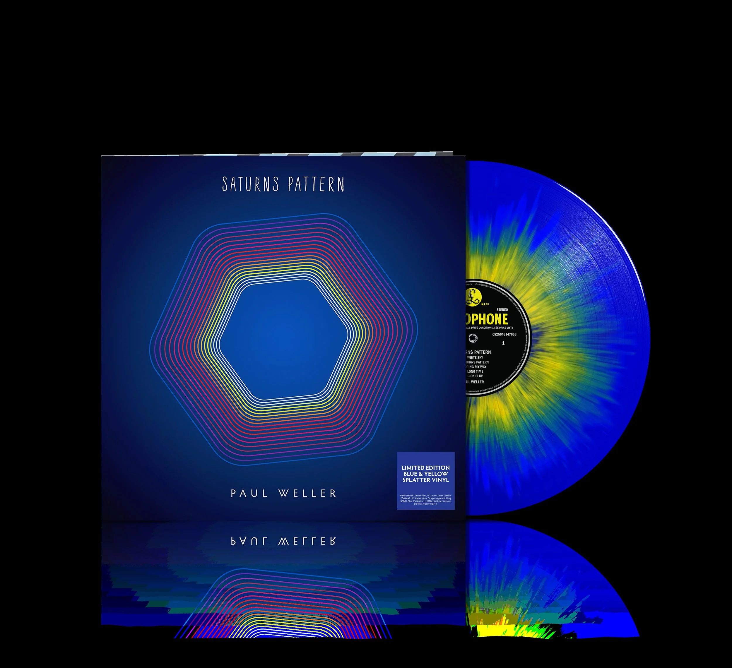 Paul Weller - Saturns Pattern. LP Blue & Yellow Splatter vinyl. ***National Albums Day, Saturday, 17th October Exclusive***