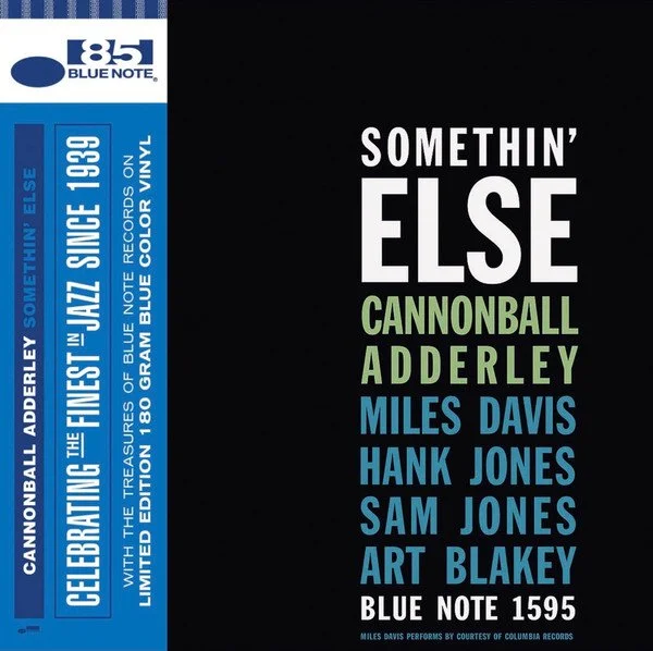 Cannonball Adderley - Somethin' Else -1LP on 180g Limited Edition Blue Colour Vinyl. Blue Note 1595