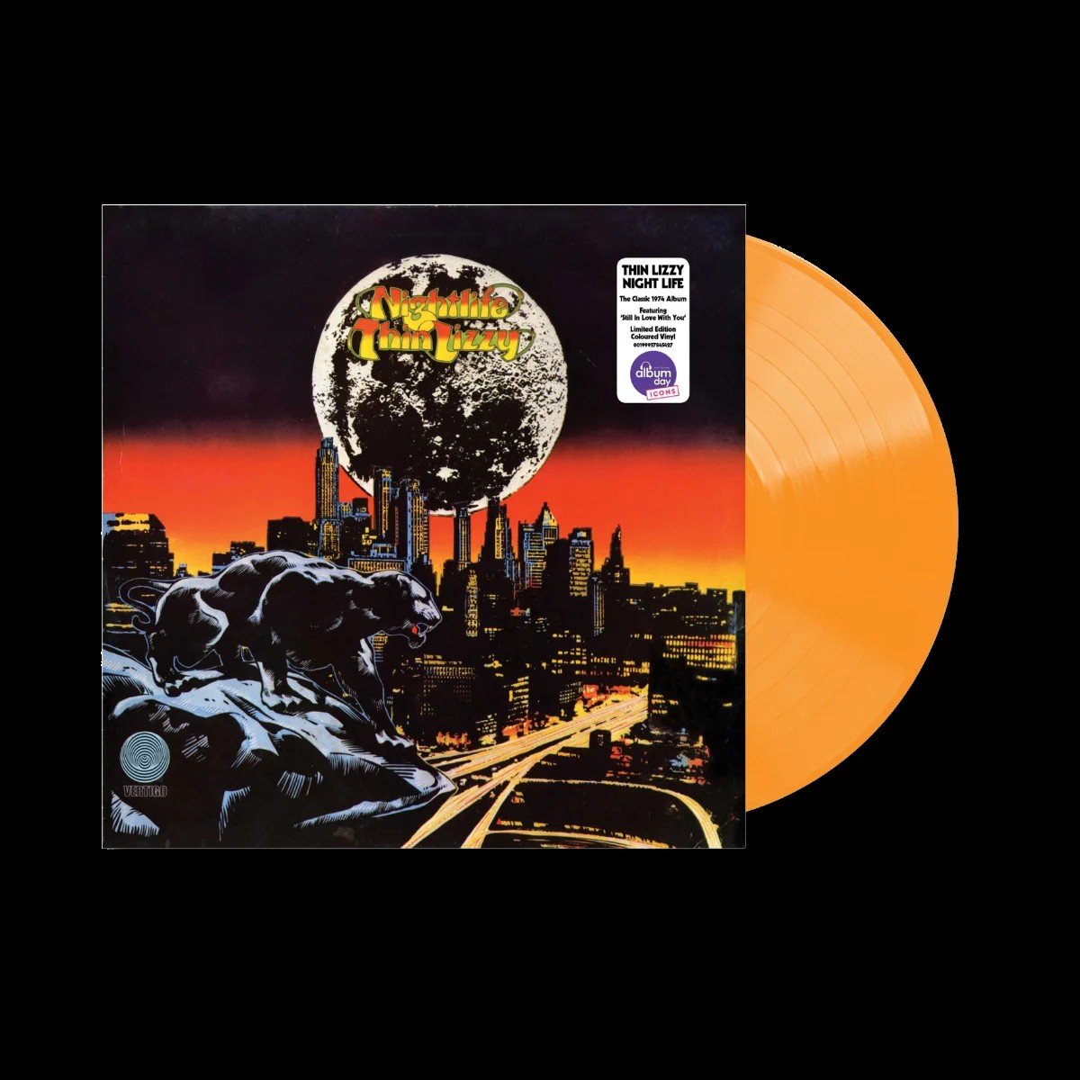 Thin Lizzy - Night Life. 1LP on Orange Vinyl.  ***National Albums Day, Saturday, 17th October Exclusive***