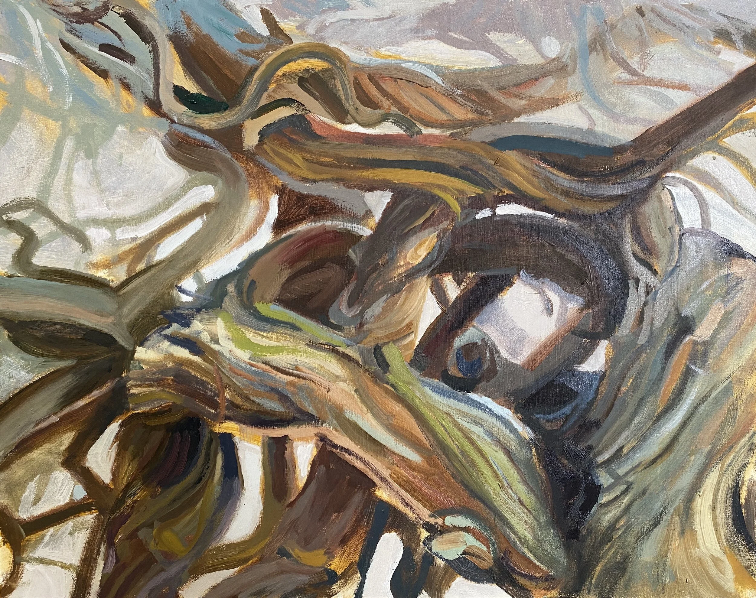Epic Vine, Oil on Board, 11" x 14", 2020