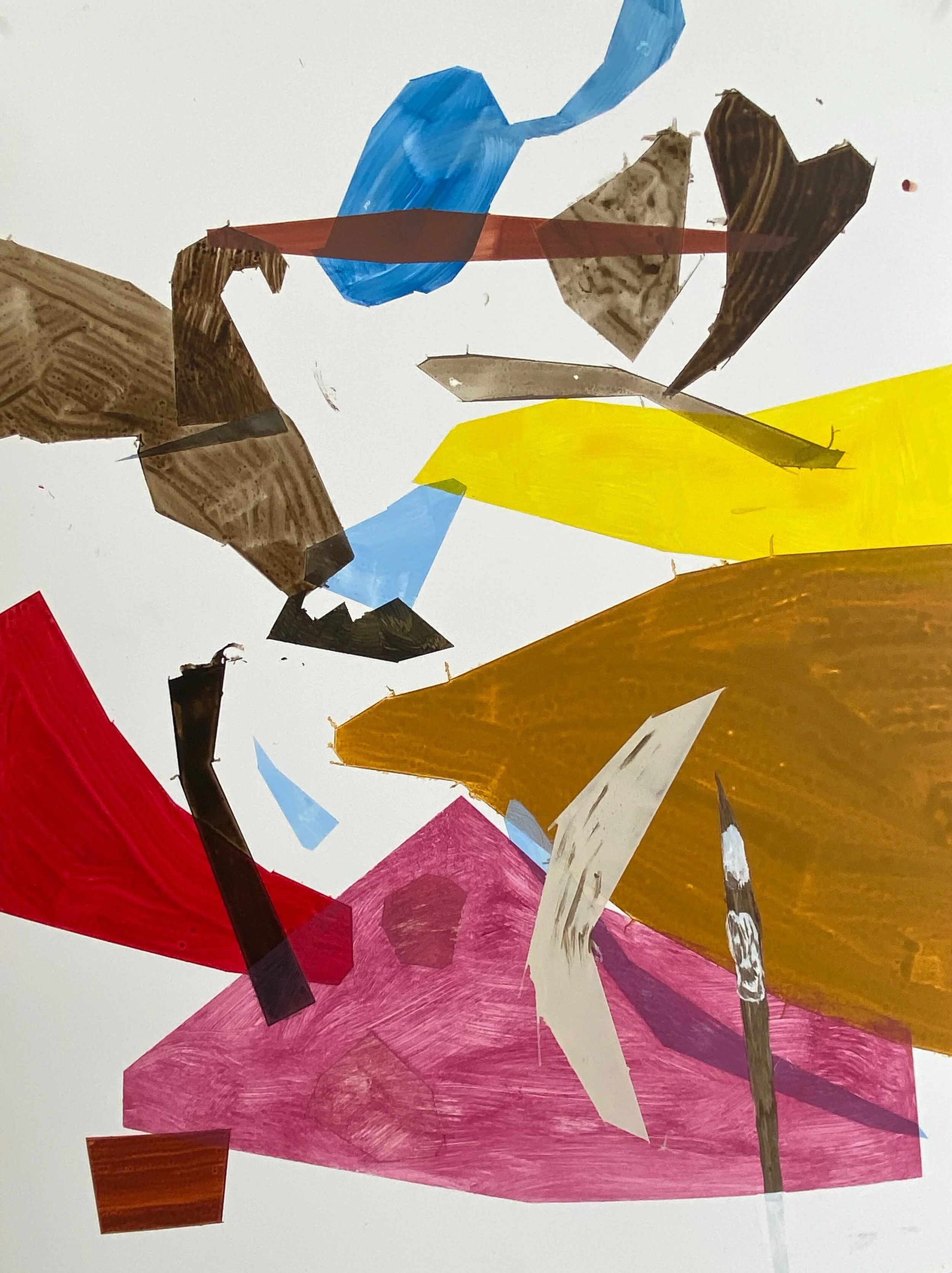 Tape!, Acrylic on Yupo, 2021