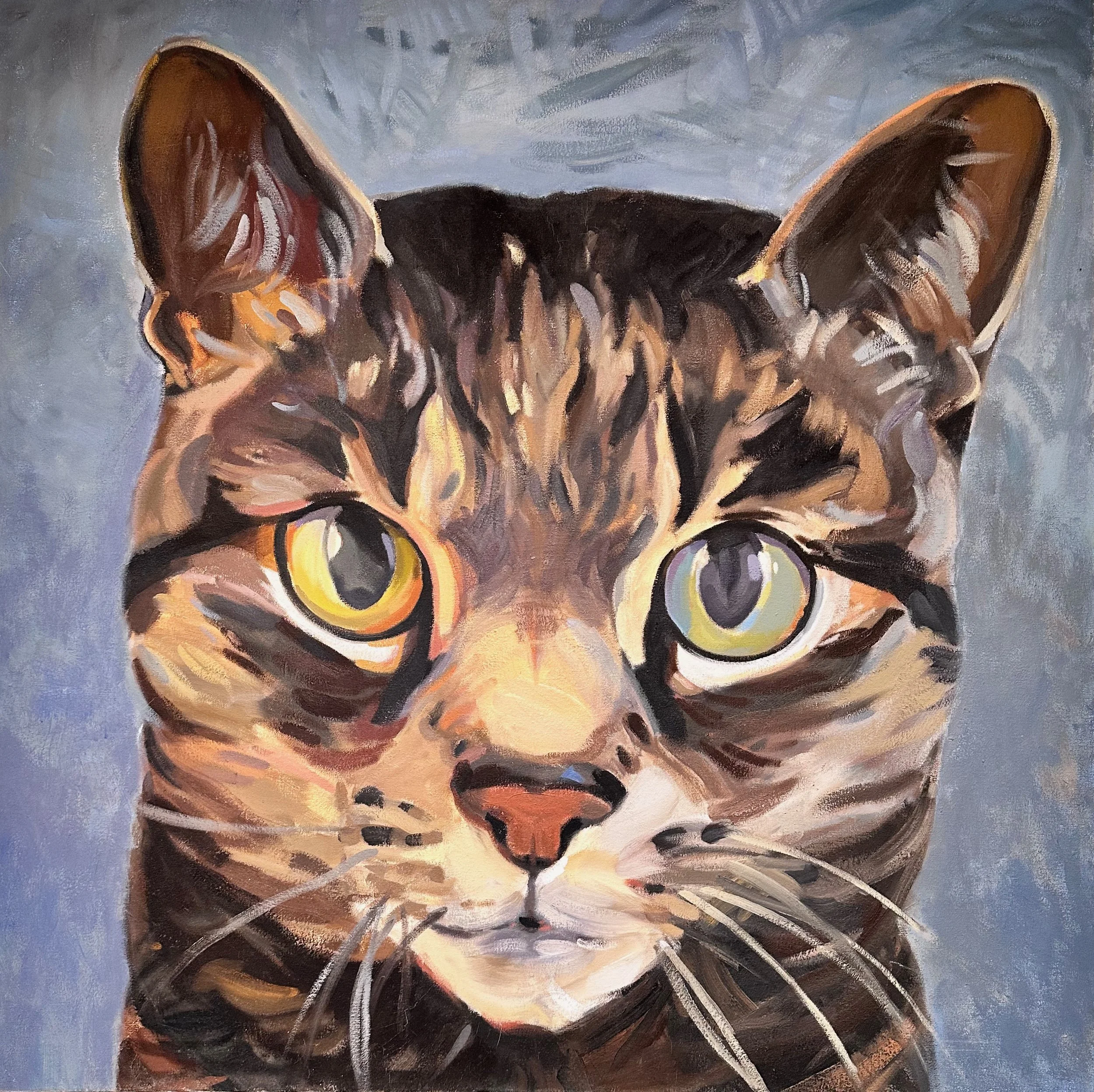 Kitty, 1998, Oil on Canvas, 42" x 42"