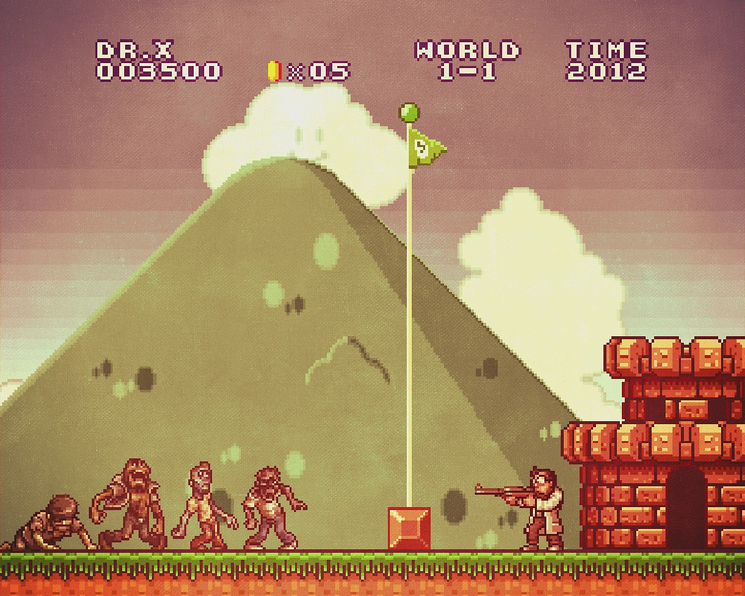 Super Mario x Metal Slug mashup