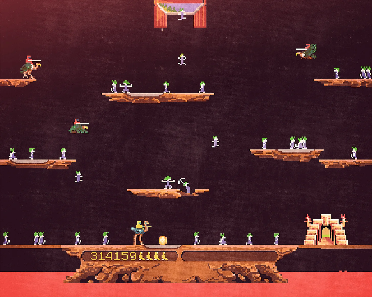 Joust x Lemmings mashup