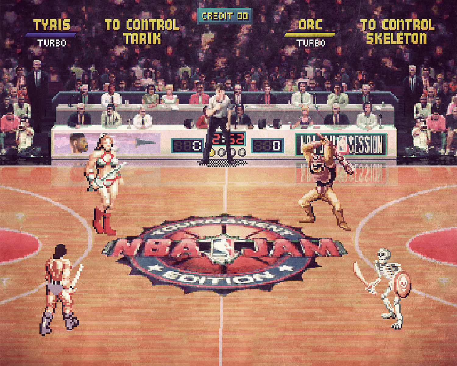 NBA Jam (Tournament Edition) x Golden Axe mashup