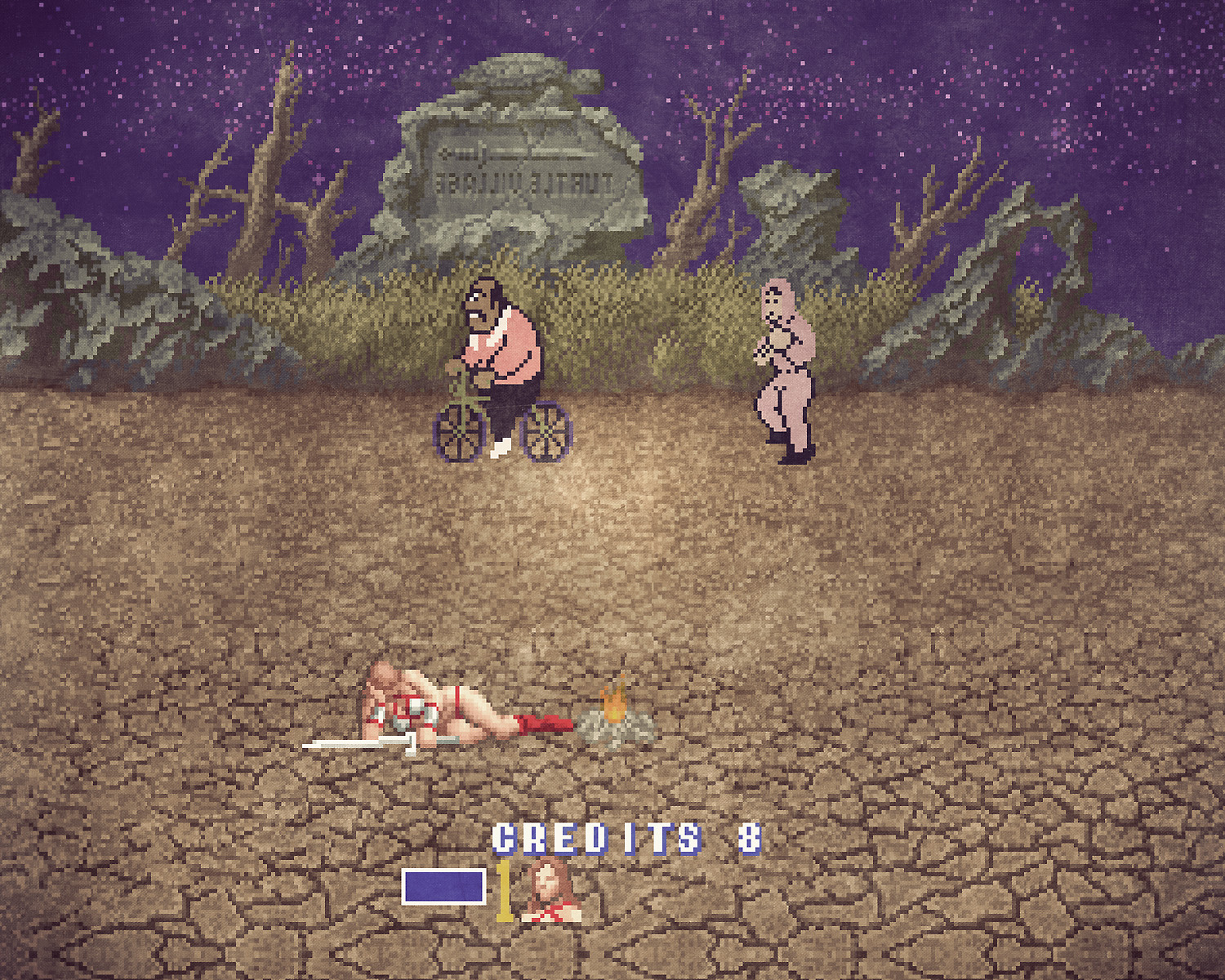 Golden Axe x Mike Tyson's Punch Out mashup