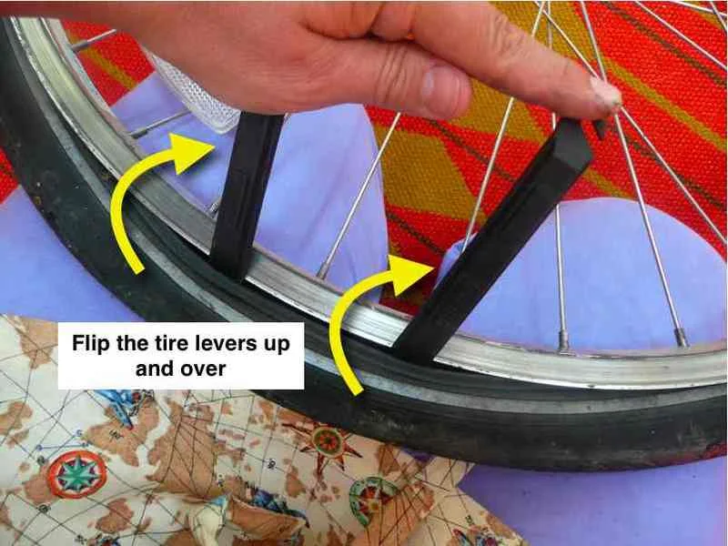 replace bike tube without tire levers