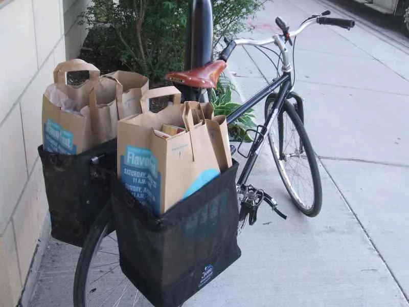 carrying stuff on a bike