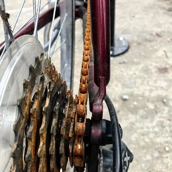 replace rusty bike chain