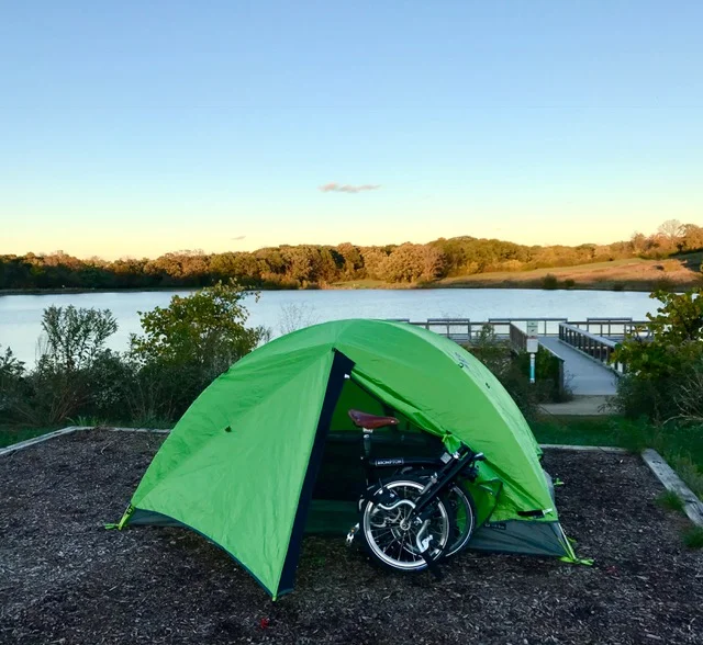 All tent sites are lakeside!