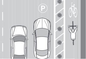 Barrier Protected Bike Lane