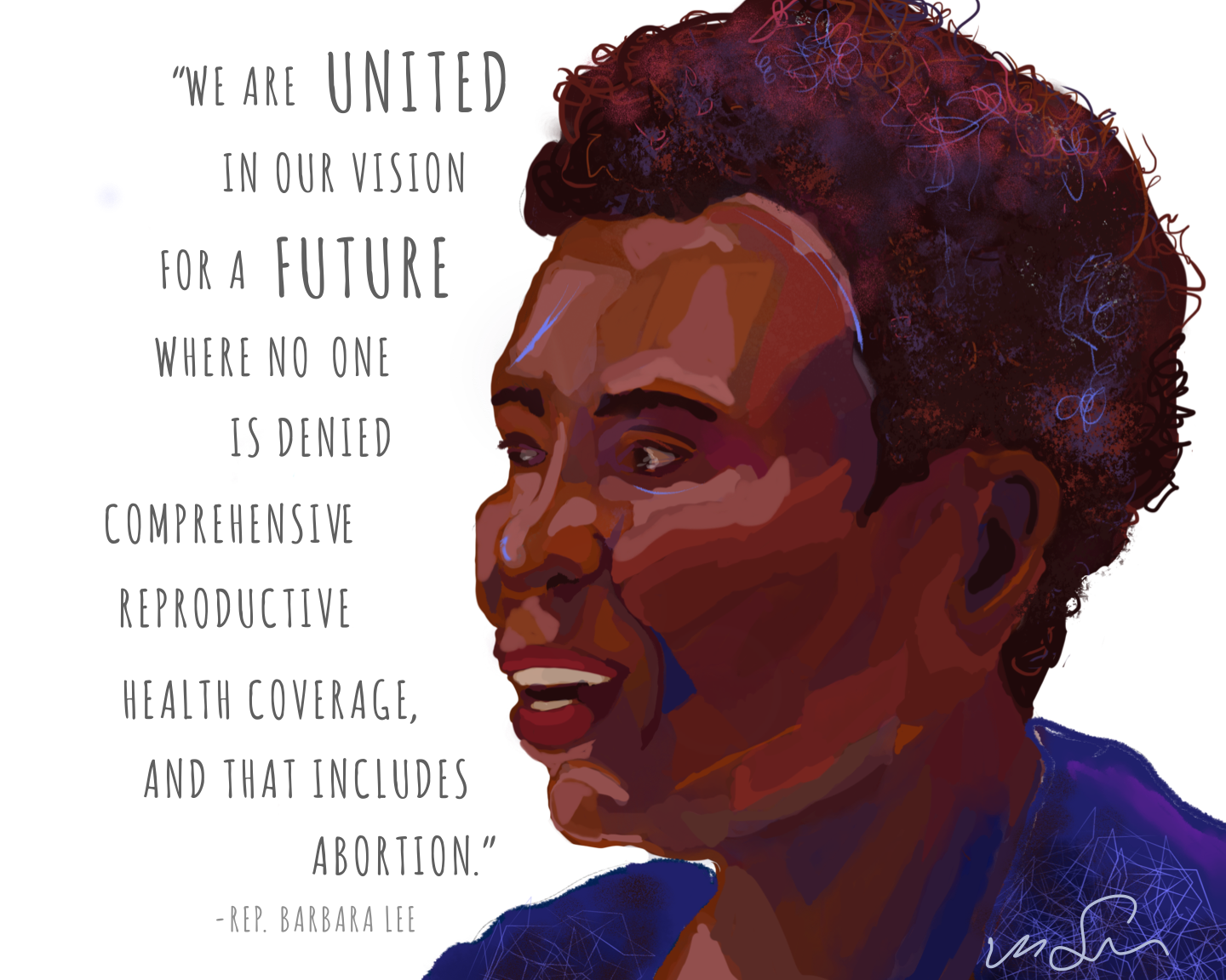 Image created for All Above All to celebrate Rep. Barbara Lee