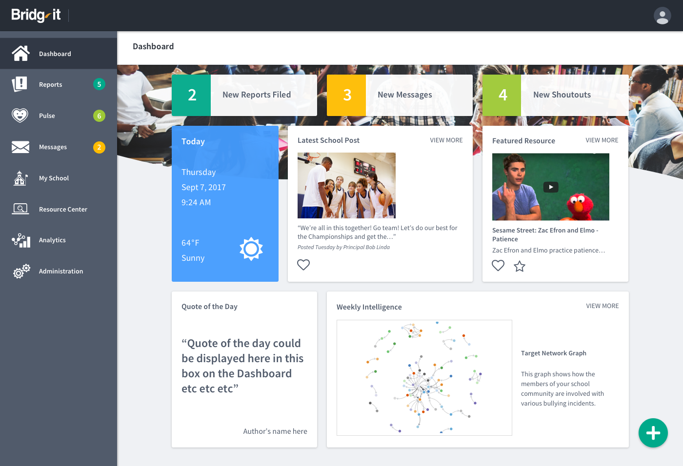 Redesigned desktop home page (2017)