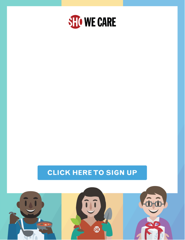 HR Email and poster template design and illustration for volunteer events
