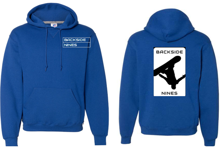 Adult Royal Blue Hoodie — Backside Nines Inc.