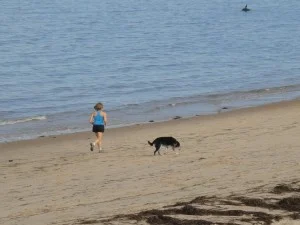 6.30am 3 Mile Run on the Beach with Mom