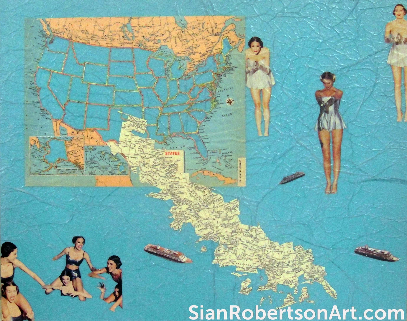 States (2010), accepted to the Members Juried exhibit, Paperworks, Feb 2010