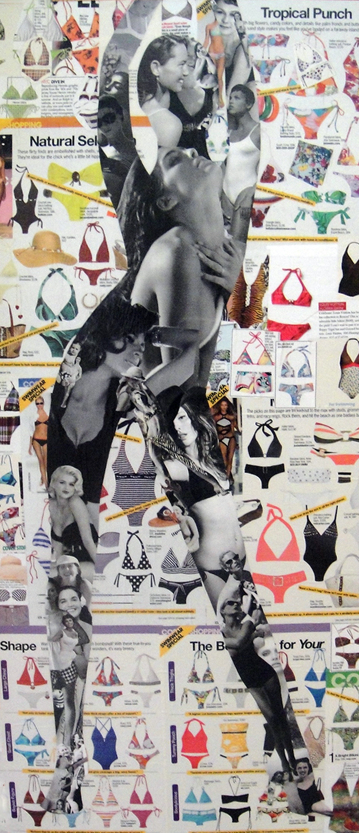 Female Figure Collage Sian Robertson The Arrival Of Summer