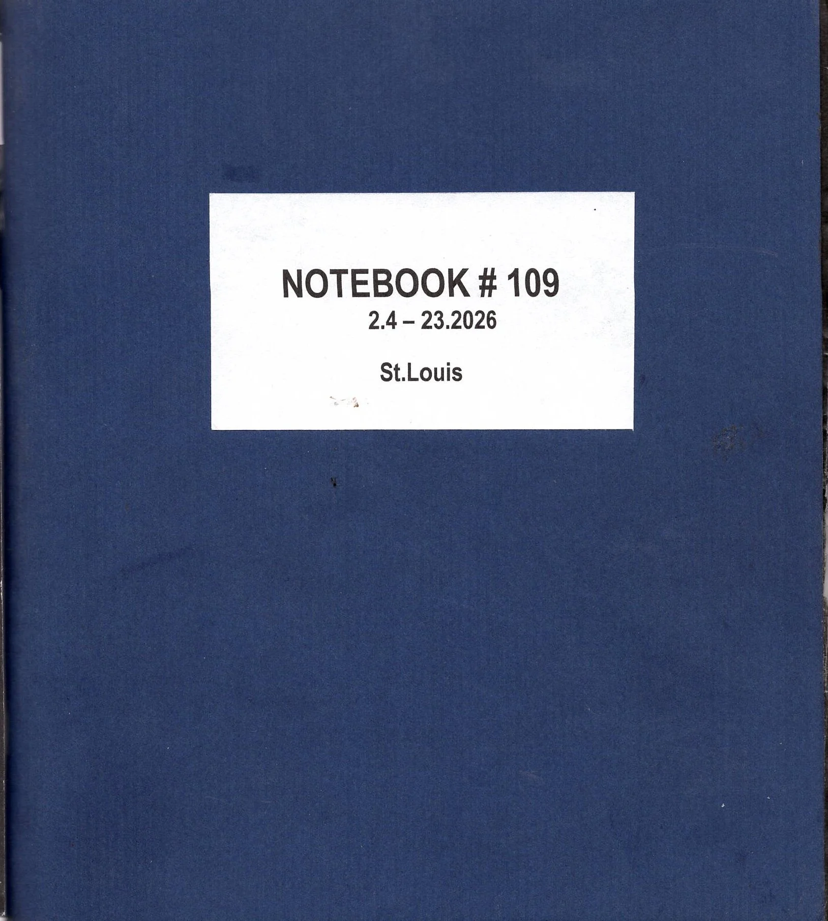 Notebook #109