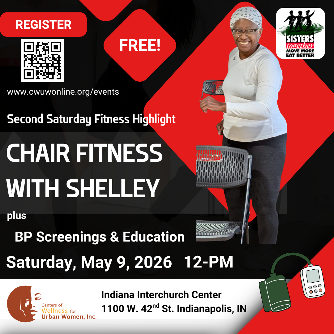 Second Saturdays Fitness Highlight: Chair Fitness with Shelley plus Free Blood Pressure Screenings