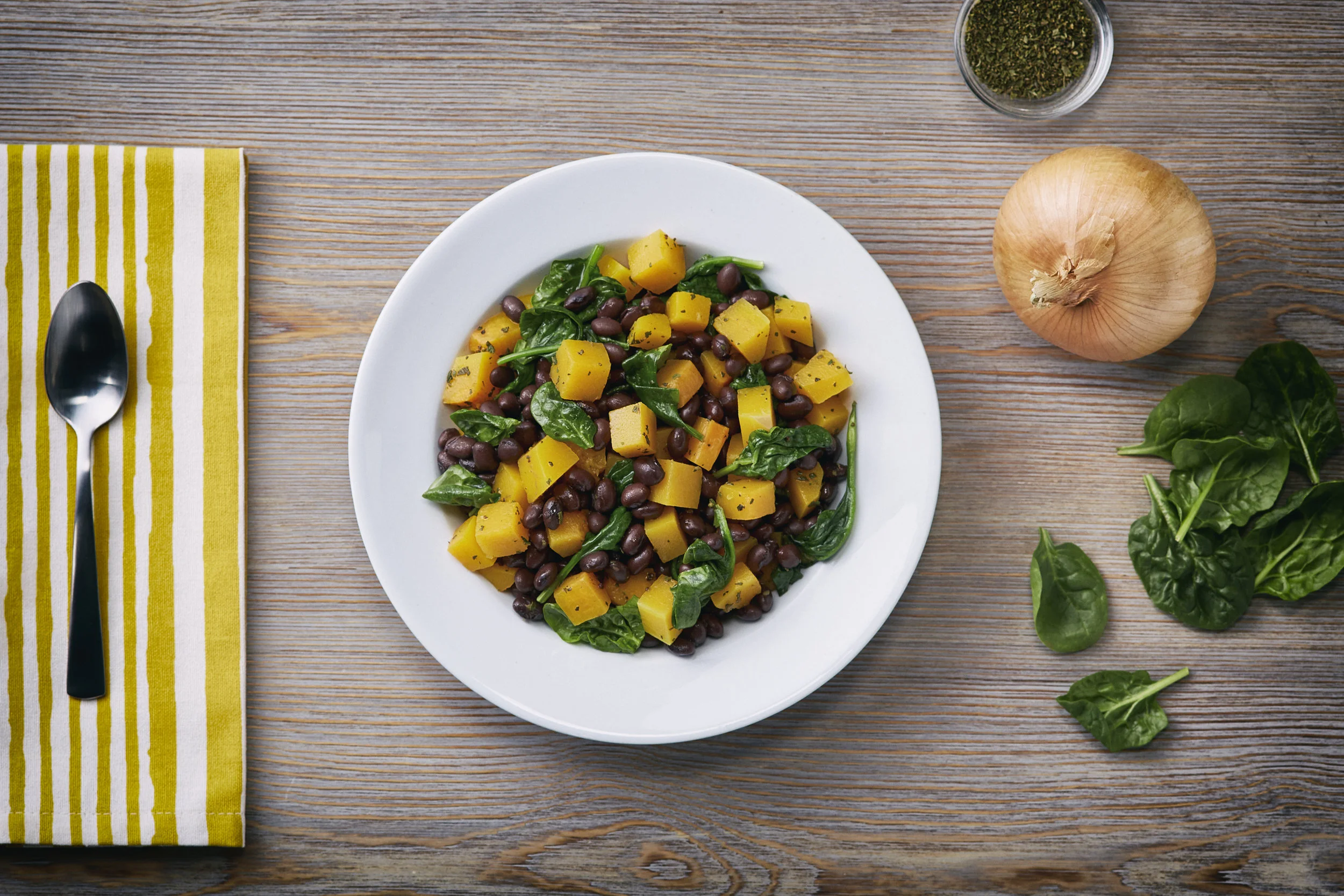 Butternut Squash and Black Bean Skillet