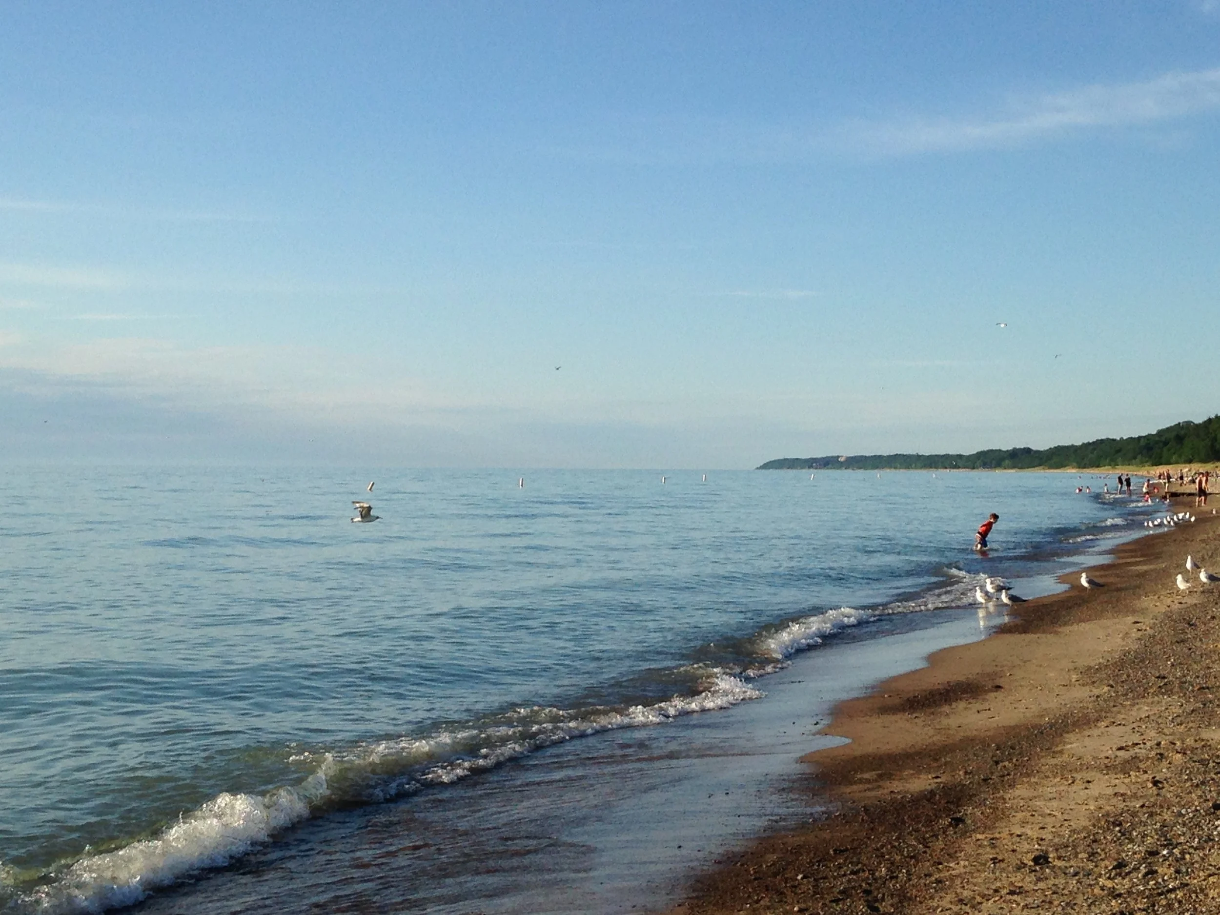 On the shores of Lake Michigan